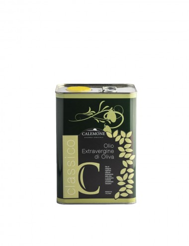 Calemone Classico olio extravergine di oliva di qualità Delicato - Lattina 3 Litri